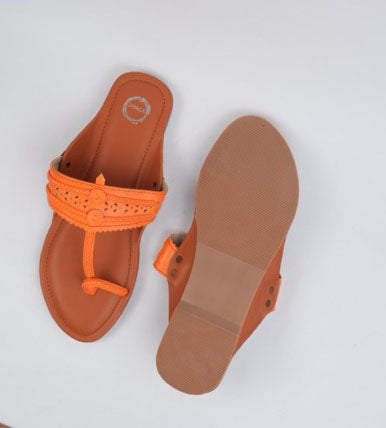 Orange and brown kolhs flat